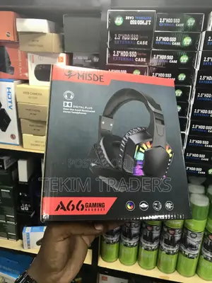 Misde A66 RGB Gaming Headset 7.1 Virtual Surround Boom Mic