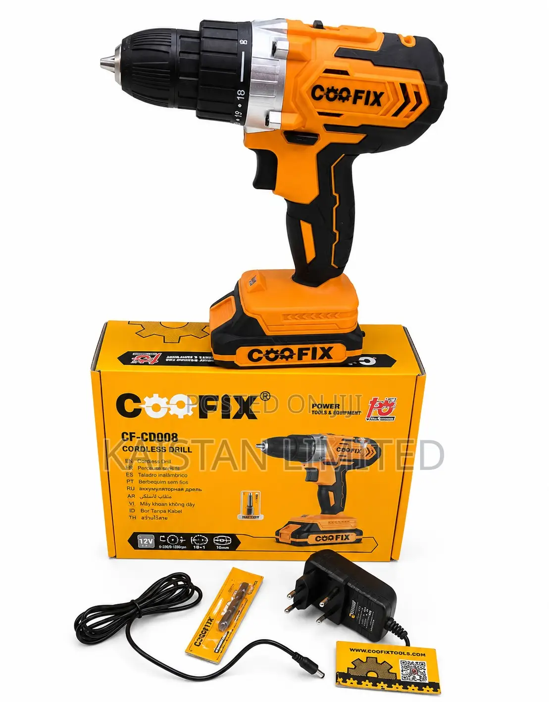 Coofix 20v Cordless Drill With 1 Battery Charger