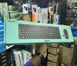 Logitech Mk290 Full-Size Wireless Keyboard Mouse Combo 24-Month