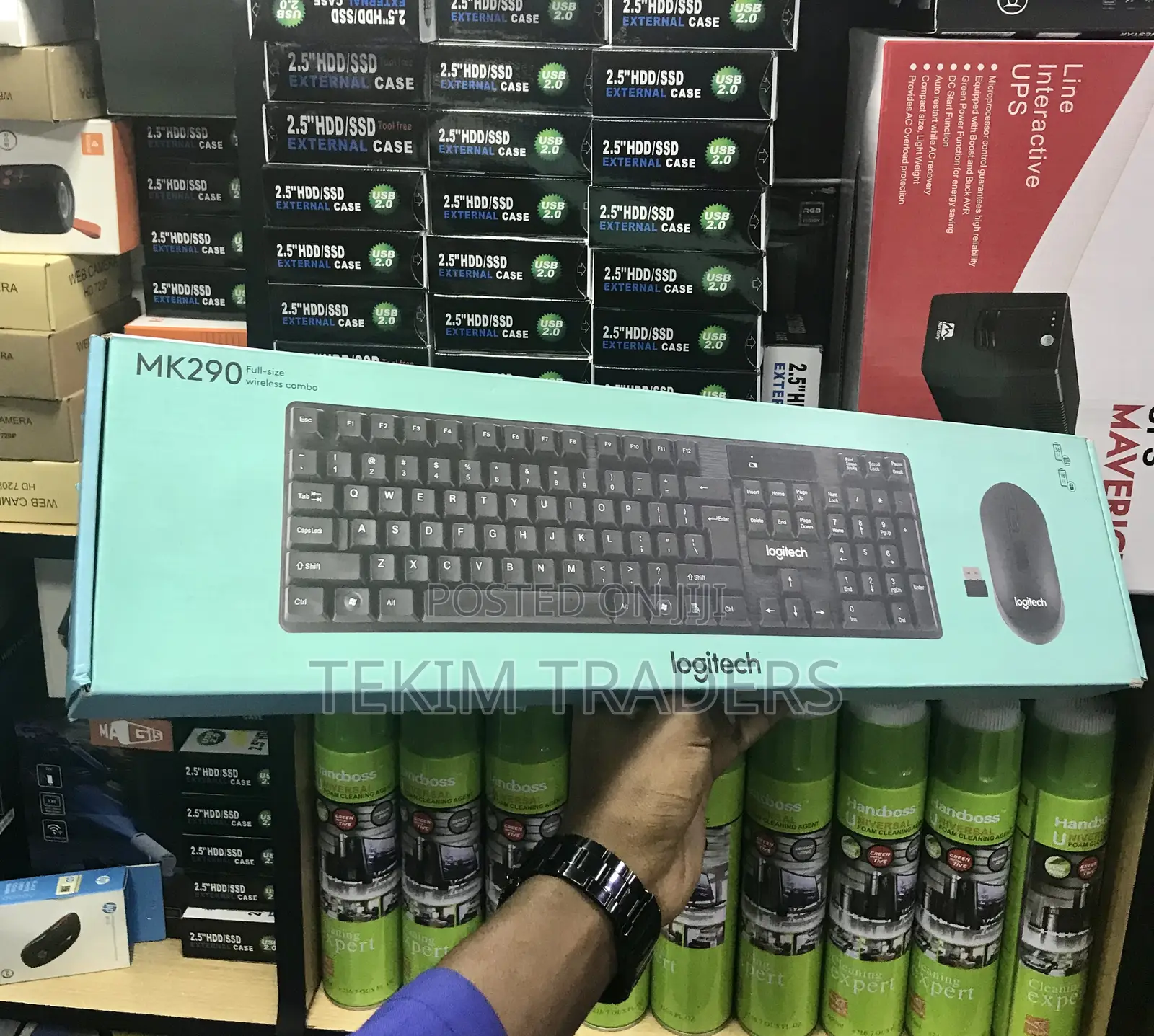 Logitech Mk290 Wireless Keyboard Mouse Combo Number Pad Hotkeys