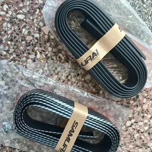 Carbon -Black or Black -Plain Samurai Rubber Bumper Lips