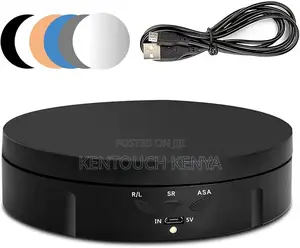 30cm 360 Rotating Stand 80kgs, Remote Control Turntable Display Stand
