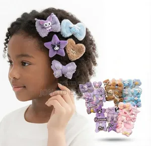 Cute Sanrio Kuromi Hair Clips Set for Girls and Ladies