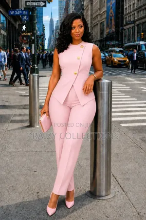 Elegant Sleeveless 2pc Suit