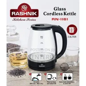 Rashnik Rn-1161 Glass Cordless Kettle