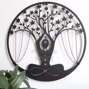 Yoga Meditation European Handmade Metal Decor