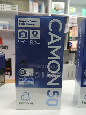 New Tecno Camon 50 256 GB Blue