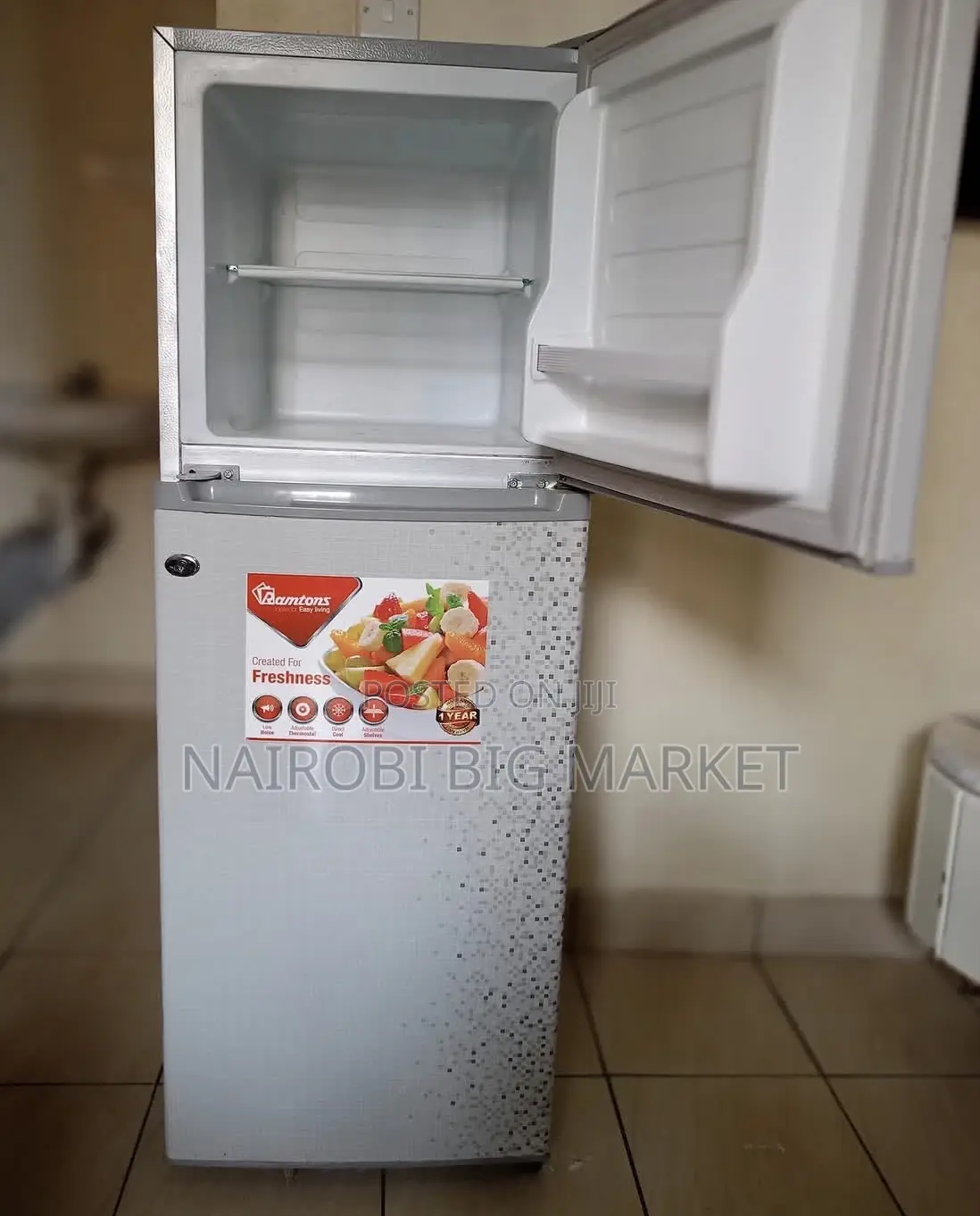 Ramtons , 2 Door Direct Cool Fridge, 128 Litres