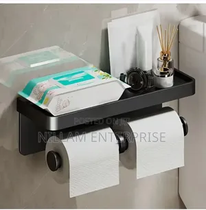 Double Roll Wall-Mounted Paper Holder*