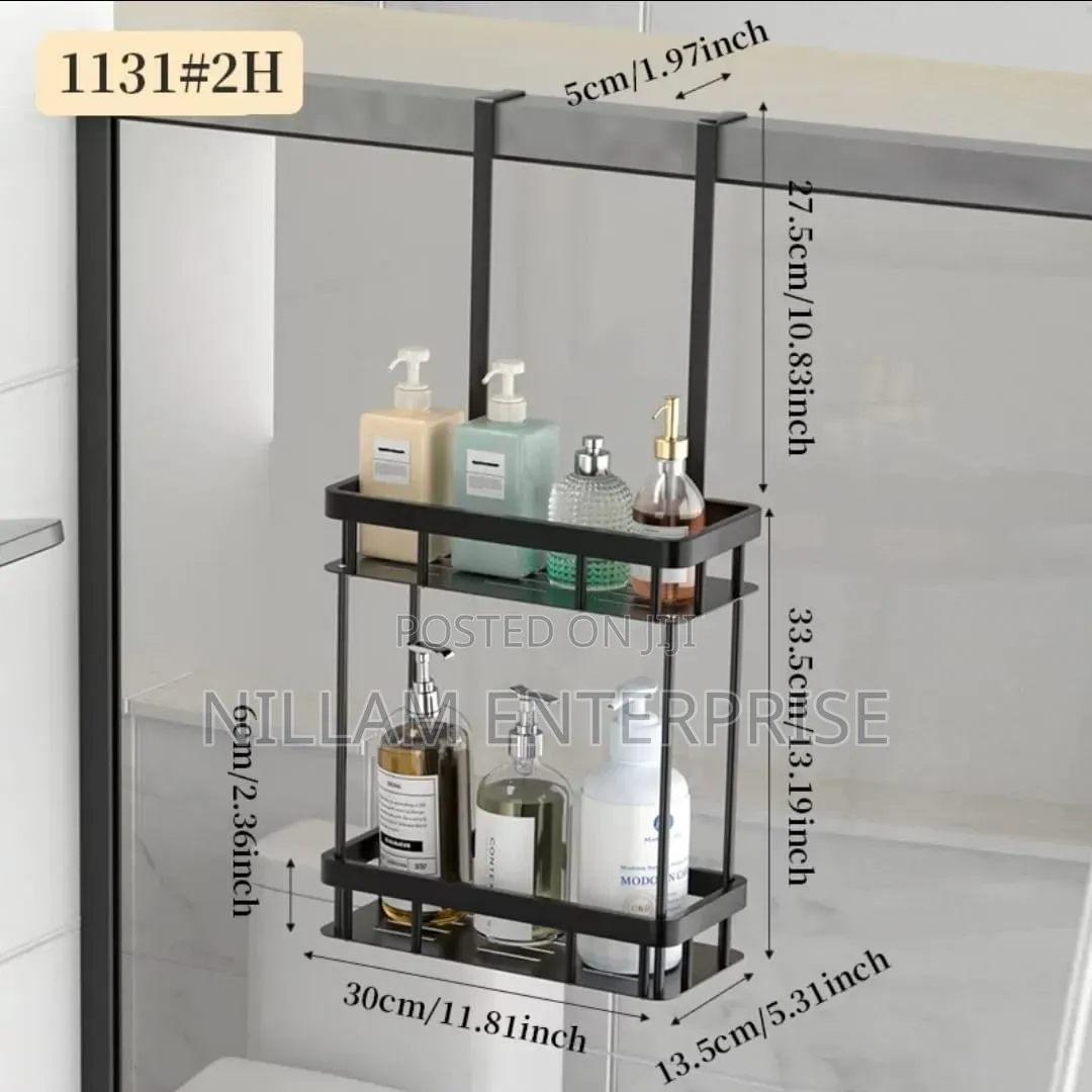 Bathroom Door Hanging Storage Rack