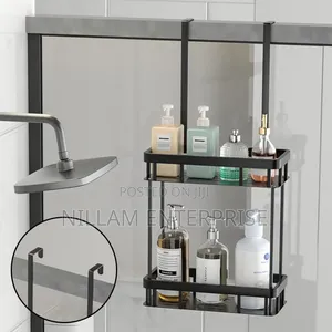 Bathroom Door Hanging Storage Rack