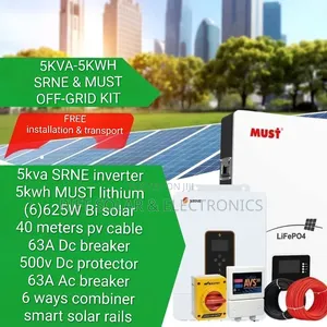 5kva - 5.12kwh Lithium - (6)625w Solar Free Installation Transport