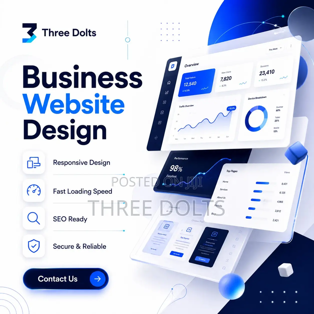Business Website Design – Professional, Responsive Seo-Ready