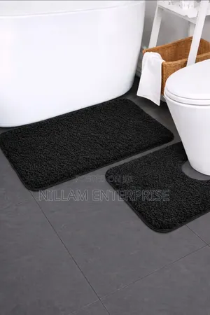 2pcs Ultra-Soft Plush Bath Mat Set*
