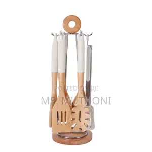 Stylish 6-Piece Bamboo Kitchen Utensil Set