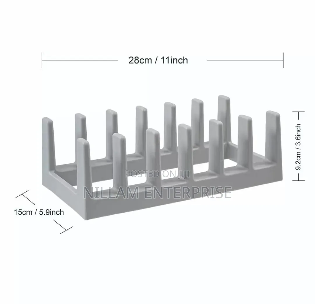 Multi-Purpose Pot Lid Plate Storage Rack