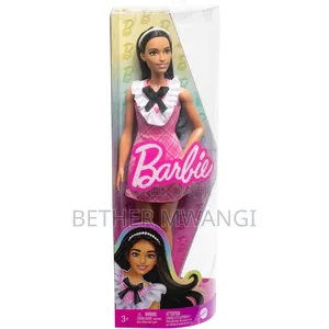 Barbie Fashionistas Doll - Black Hair Plaid Dress