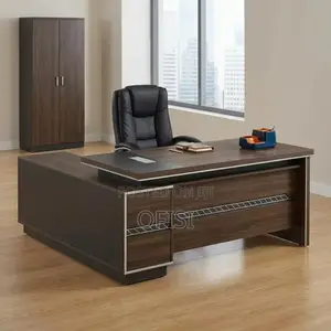 Office Desk; Modern L-Shaped Executive Office Desk