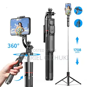 1.75m Selfie Tripod Foldable Stand Phone Camera Stand Holder Bluetooth