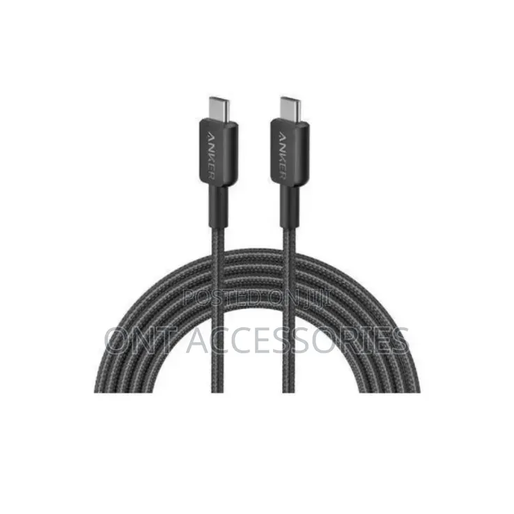 Anker 322 Usb-c To Usb-c Cable (3ft Braided)