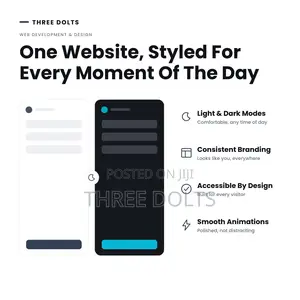 Modern Responsive Website Design | Dark Mode Light Mode