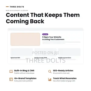 Website With Built-in Blog CMS | Content Marketing Ready