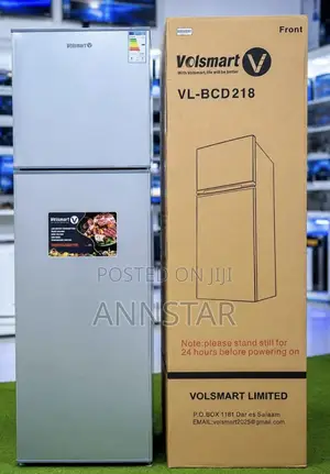Volsmart 218litres Double Door Fridge