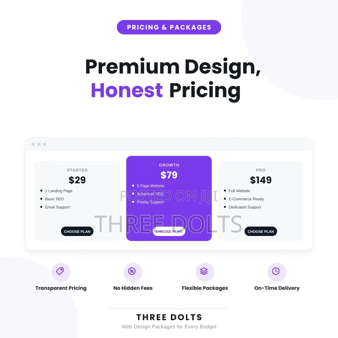Affordable Website Design Packages | Transparent Pricing