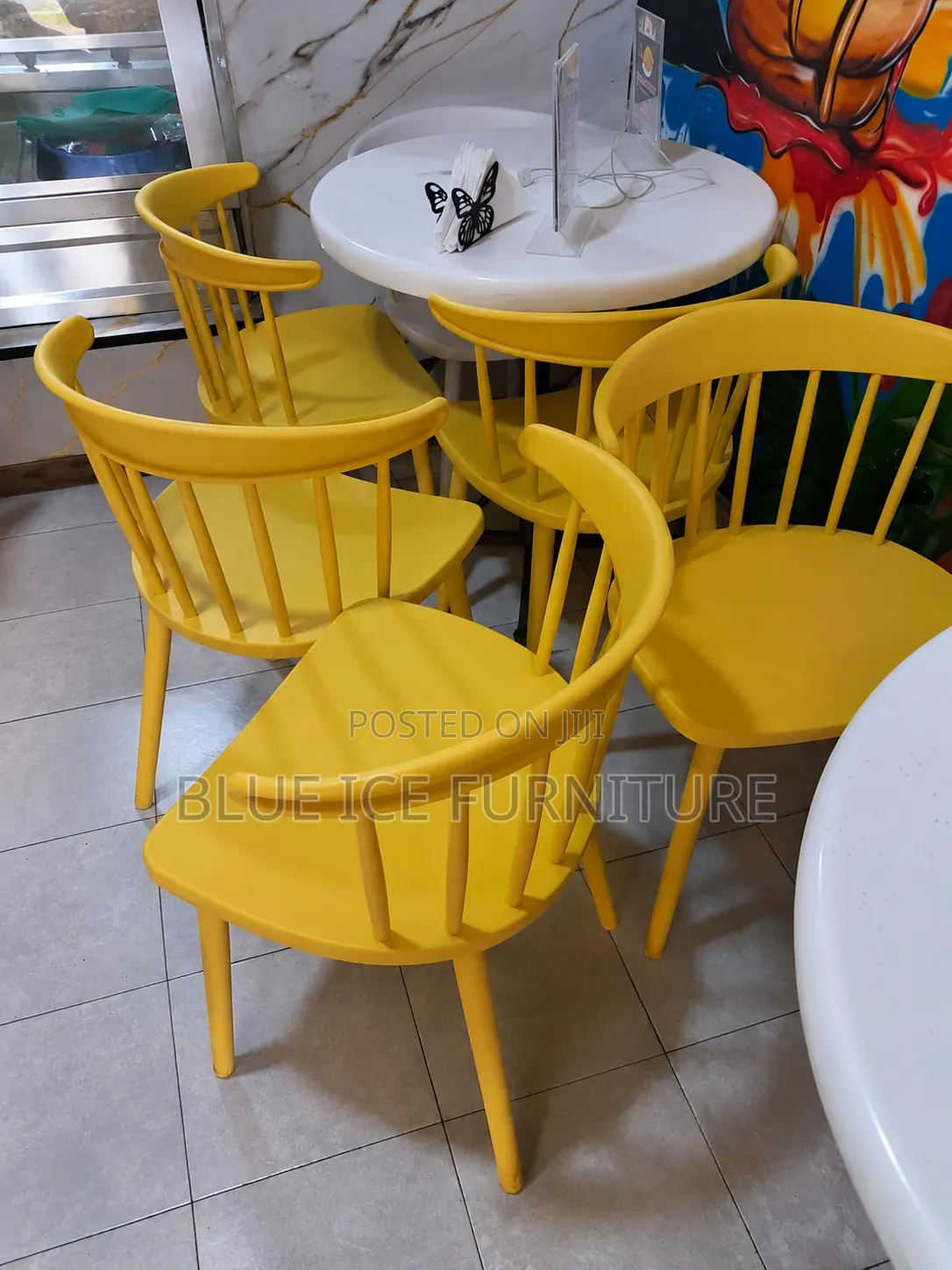 Nordic Yellow Dining Chair Set