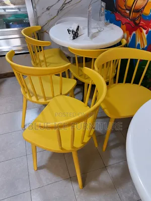 Nordic Yellow Dining Chair Set