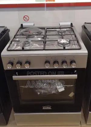 60*60 Von Simfer 3+1 Standing Cooker With Gas Sensor and Food Warmer