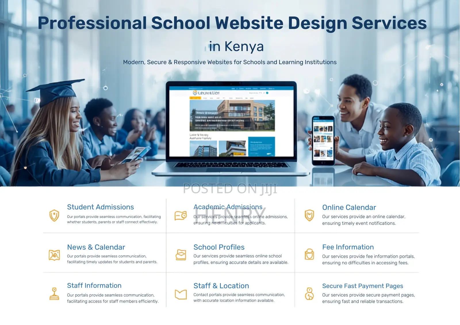 Professional School Website Design Services in Kenya