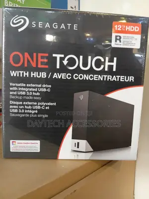 Seagate One Touch Hub With 12tb of Desktop External Hard Drive.