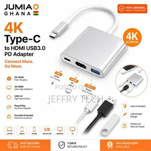 Usb C to Hdmi Adapter 3-in-1 Usb 3.0 Pd 100w Fast Charging Multipor