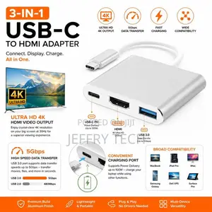 Usb C to Hdmi Adapter 3-in-1 Usb 3.0 Pd 100w Fast Charging Multipor