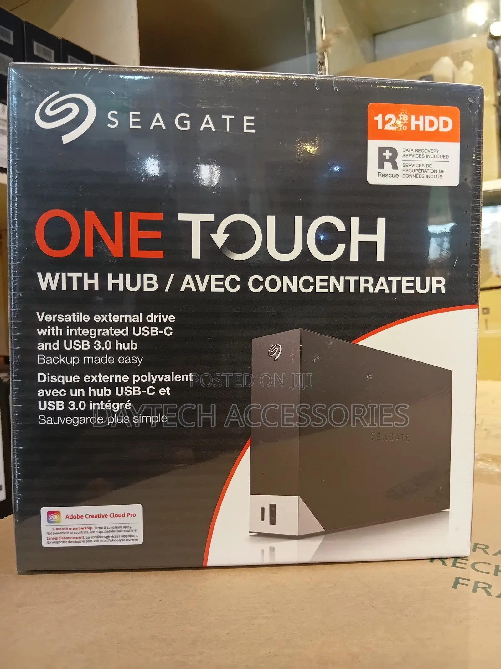 Seagate One Touch Hub 12tb Desktop External Hdd - Black