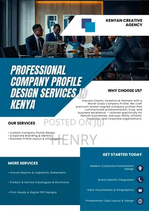 Professional Company Profile Design Services In Kenya