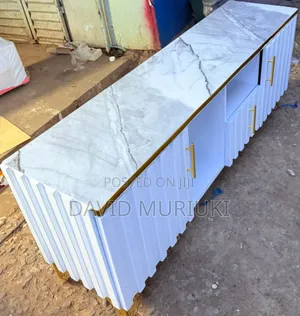 Executive Box Tv Stand With Marble Top