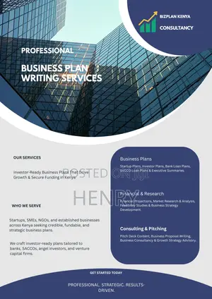 Professional Business Plan Writing Services in Kenya