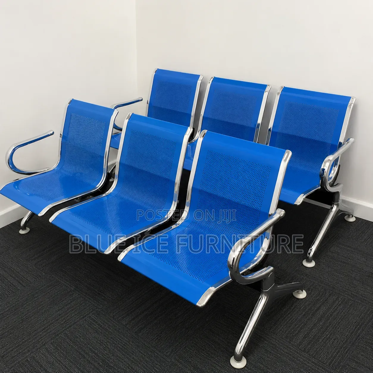 Office Mesh Back Waiting Bench Chair