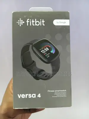 This Fitbit Versa 4 Is a Black Graphite Fitness Smartwatch