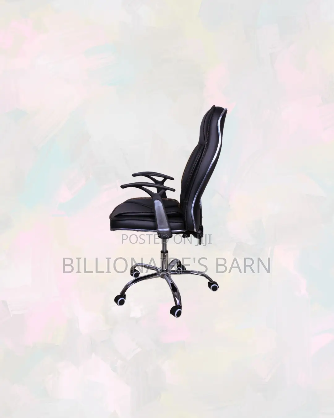 Practical Executive Leather Office Chair High Back for Work From Home