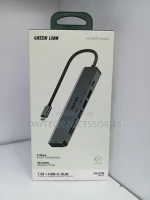 Green Lion 7-in-1 Usb-c Hub - Gray