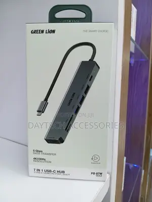 Green Lion 7-in-1 Usb-C Hub With Pd 87w Fast Charging