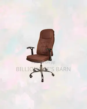 Practical Ergonomic Executive Leather Chair High Back, Work From Home