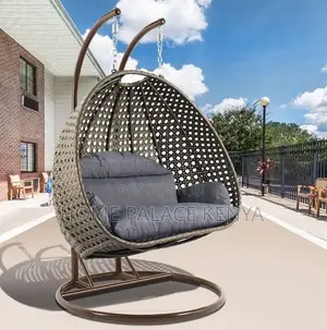 Swing Chair: Haven Double Seater Rattan Swing With Stand