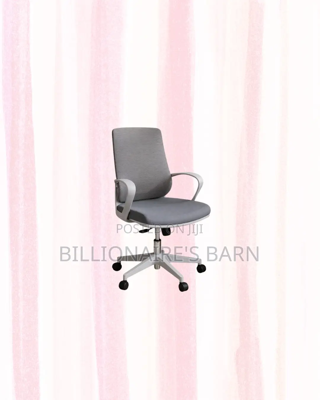 Practical Grey Mid Back Mesh Office Chair for Work From Home