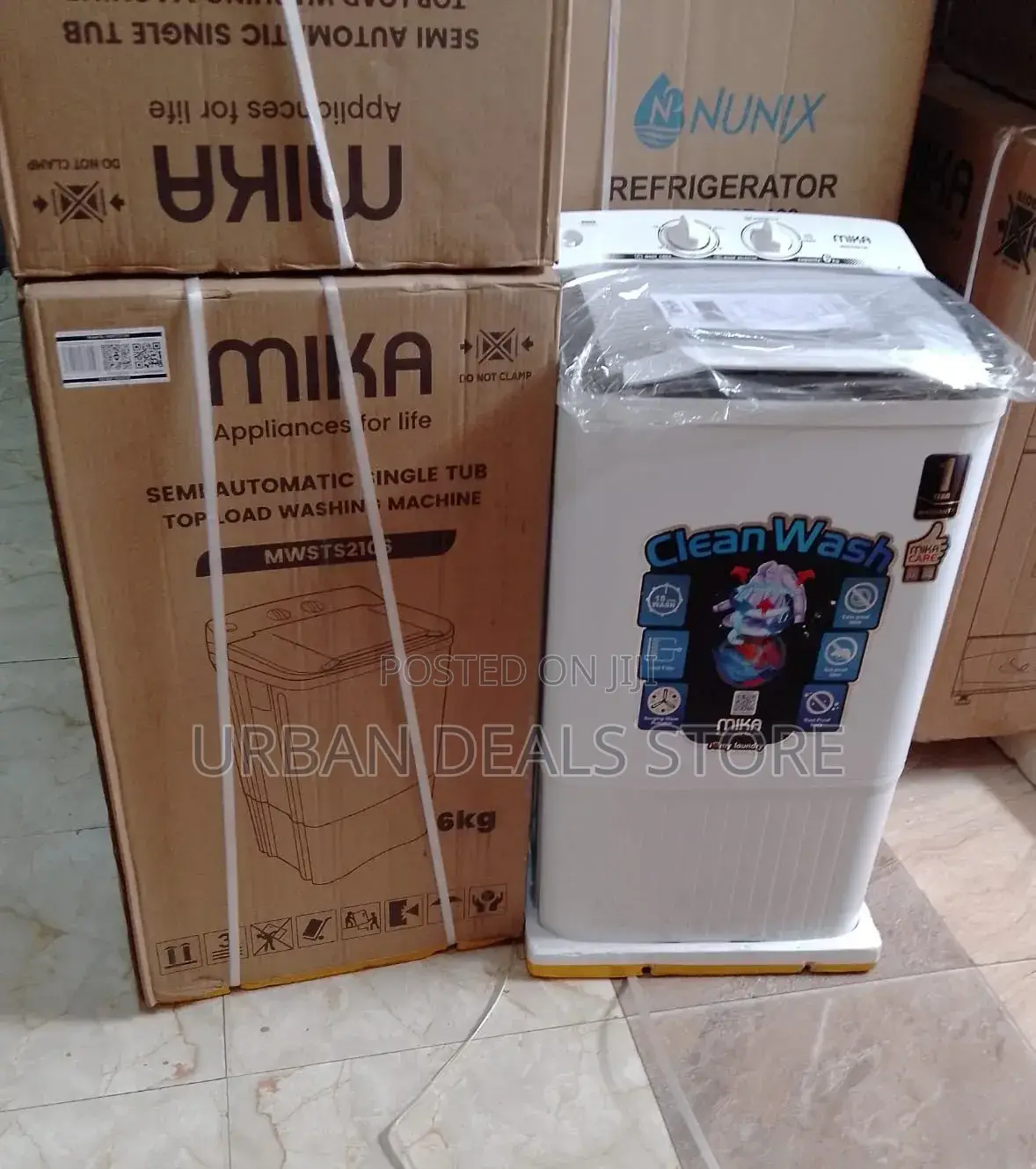 Mika 6kg Semi-Automatic Single Tub Washing Machine