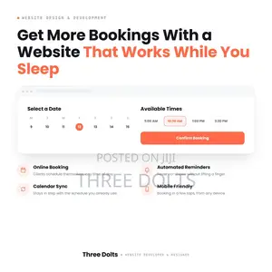 Business Booking Website Design – Online Appointment Scheduling