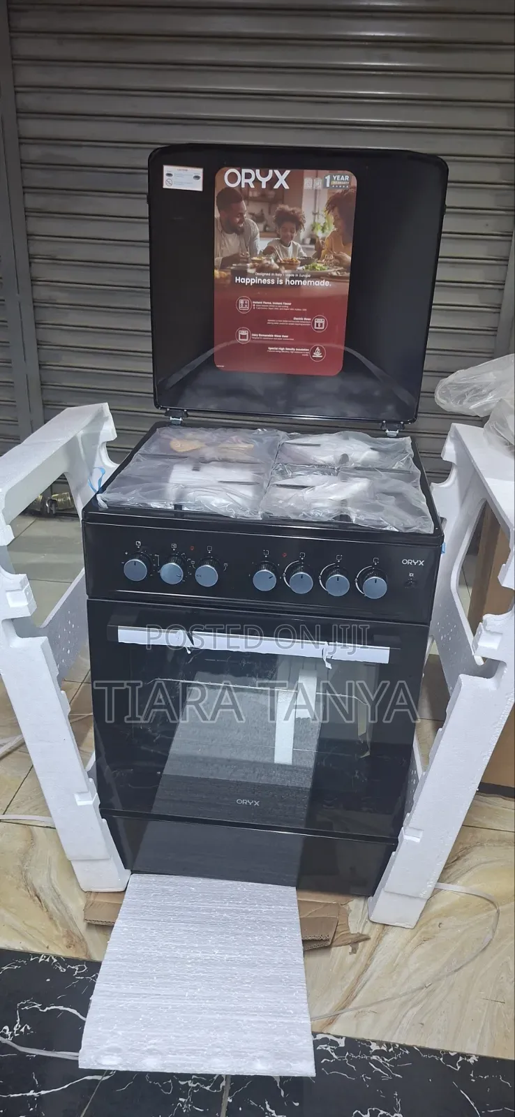 Oryx 60 by 60 3gas and 1 Electric Cooker